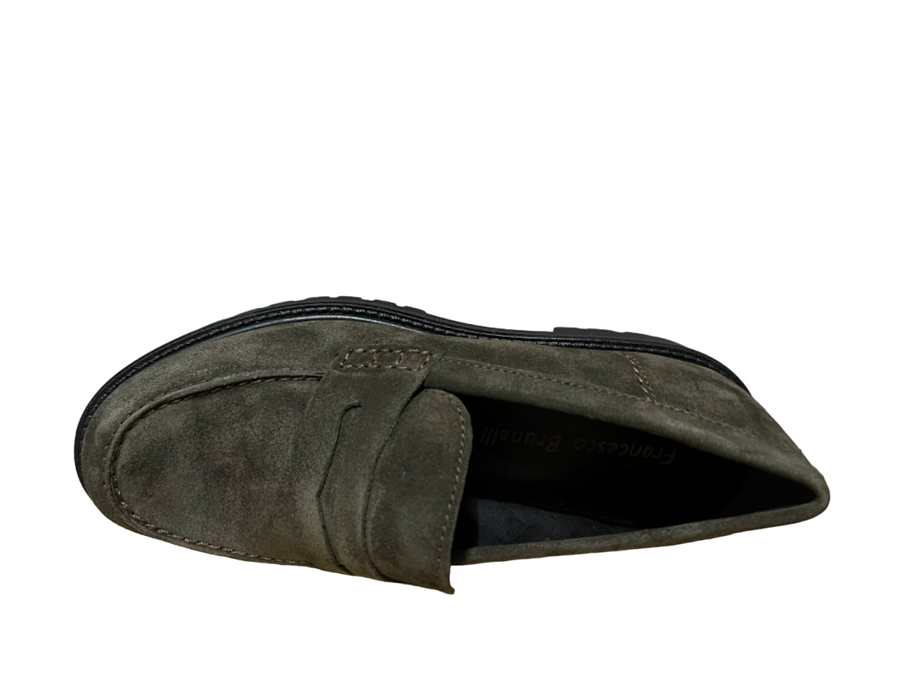 FRANCESCO BRUNELLI mocassino donna camoscio AO4105 100% pelle