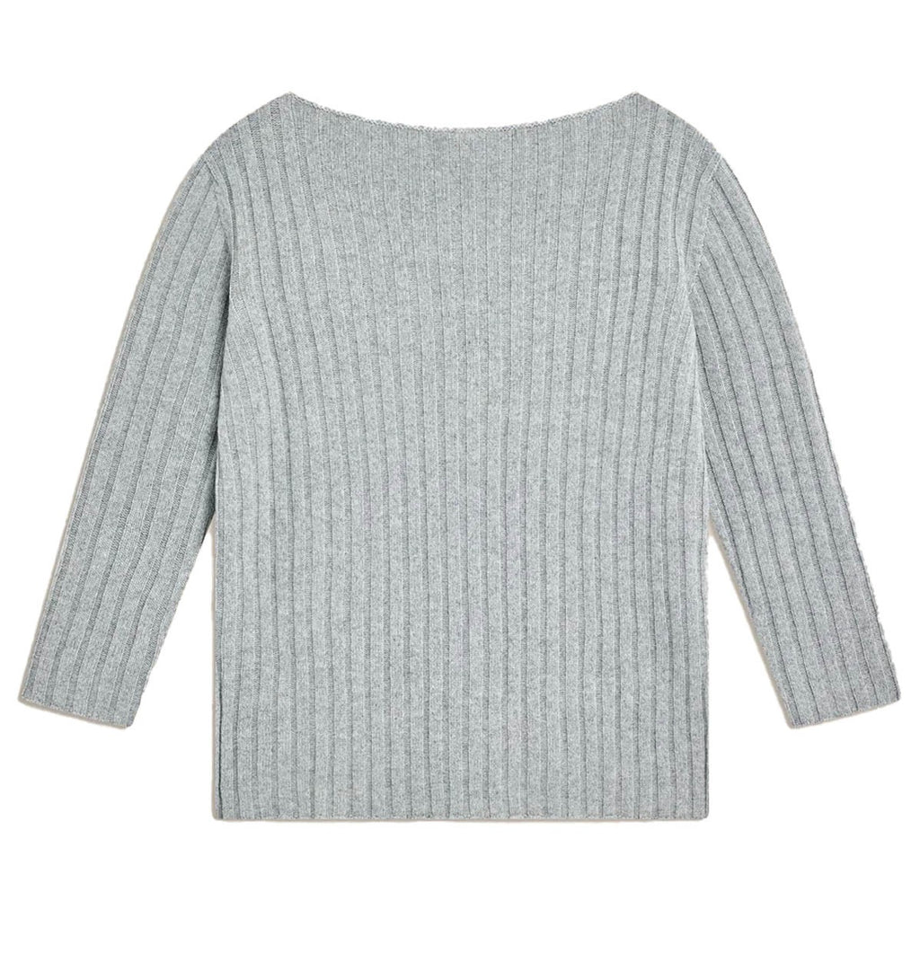 LIVIANA CONTI maglia donna a coste F4WC01 50% cashmere riciclato 50% poliammide MADE IN ITALY