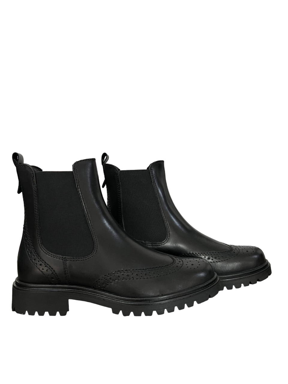 FRANCESCO BRUNELLI stivale basso donna beatles nero con impunture BP4719 100% pelle