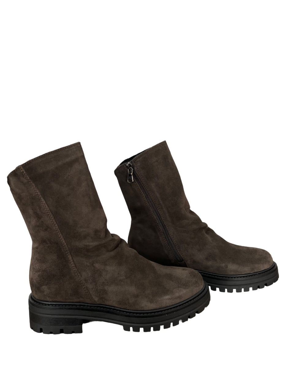 FRANCESCO BRUNELLI stivale basso camoscio AO4707 100% pelle