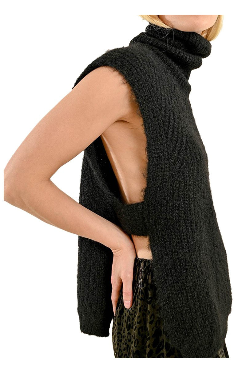 MOLLY BRACKEN gilet donna coste LA1621CN 48% poliestere 36% poliammide 16% acrilico