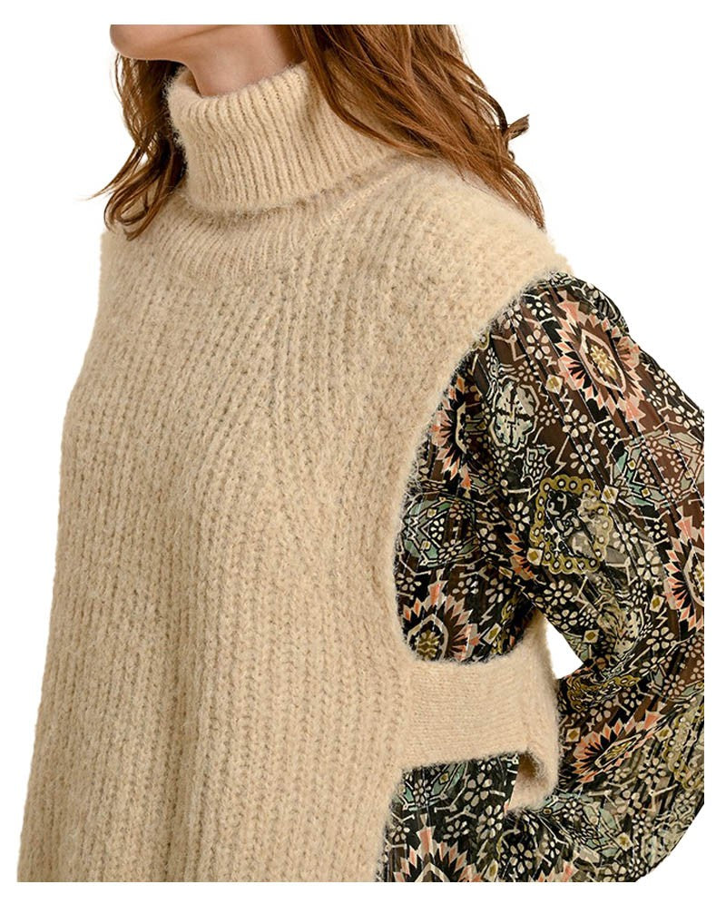 MOLLY BRACKEN gilet donna coste LA1621CN 48% poliestere 36% poliammide 16% acrilico