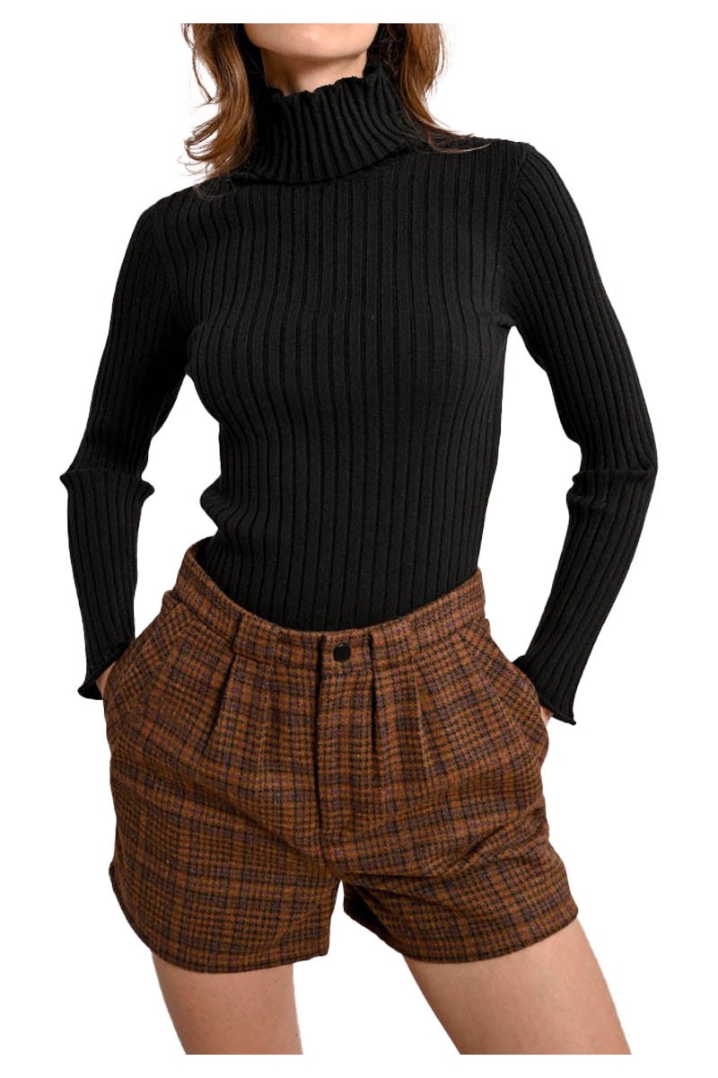 MOLLY BRACKEN maglia donna coste larghe F419CN 53% viscosa