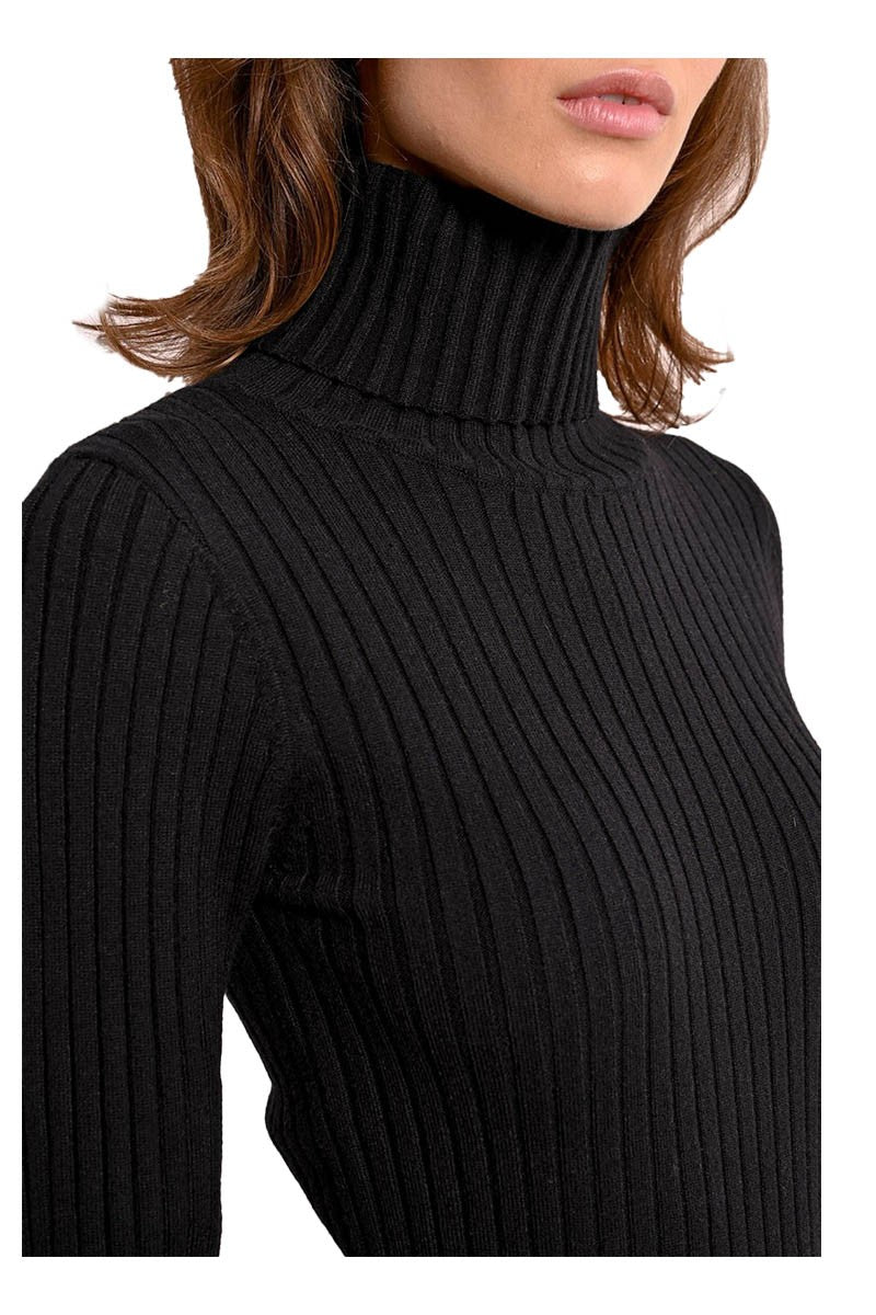 MOLLY BRACKEN maglia donna coste larghe F419CN 53% viscosa