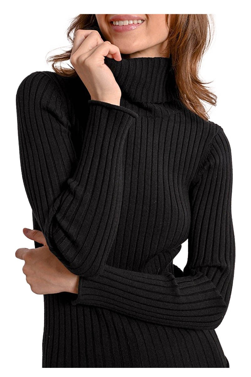 MOLLY BRACKEN maglia donna coste larghe F419CN 53% viscosa