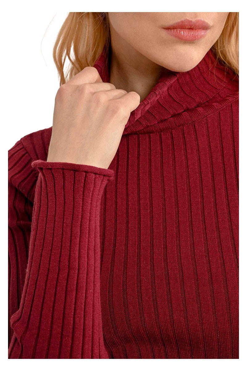 MOLLY BRACKEN maglia donna coste larghe F419CN 53% viscosa