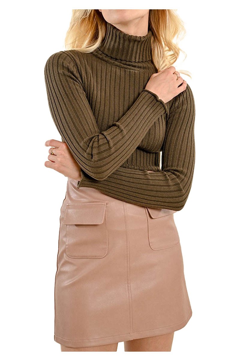 MOLLY BRACKEN maglia donna coste larghe F419CN 53% viscosa