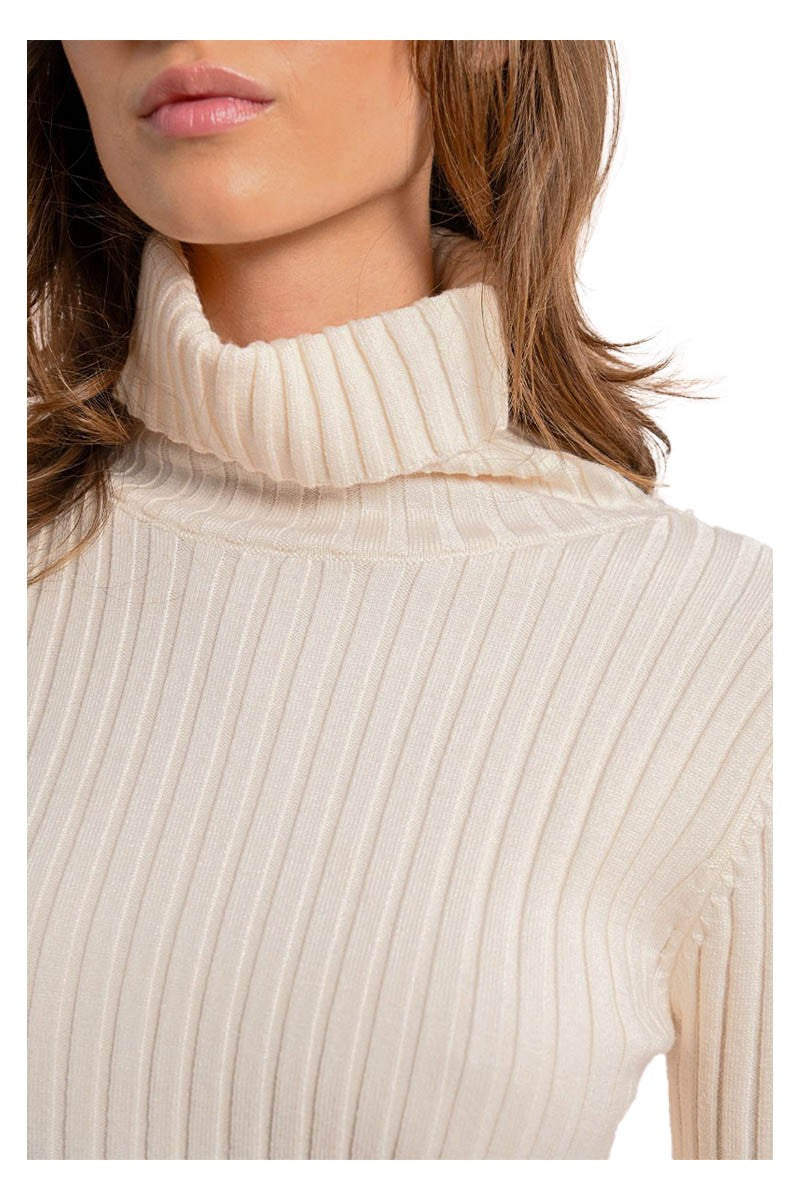 MOLLY BRACKEN maglia donna coste larghe F419CN 53% viscosa