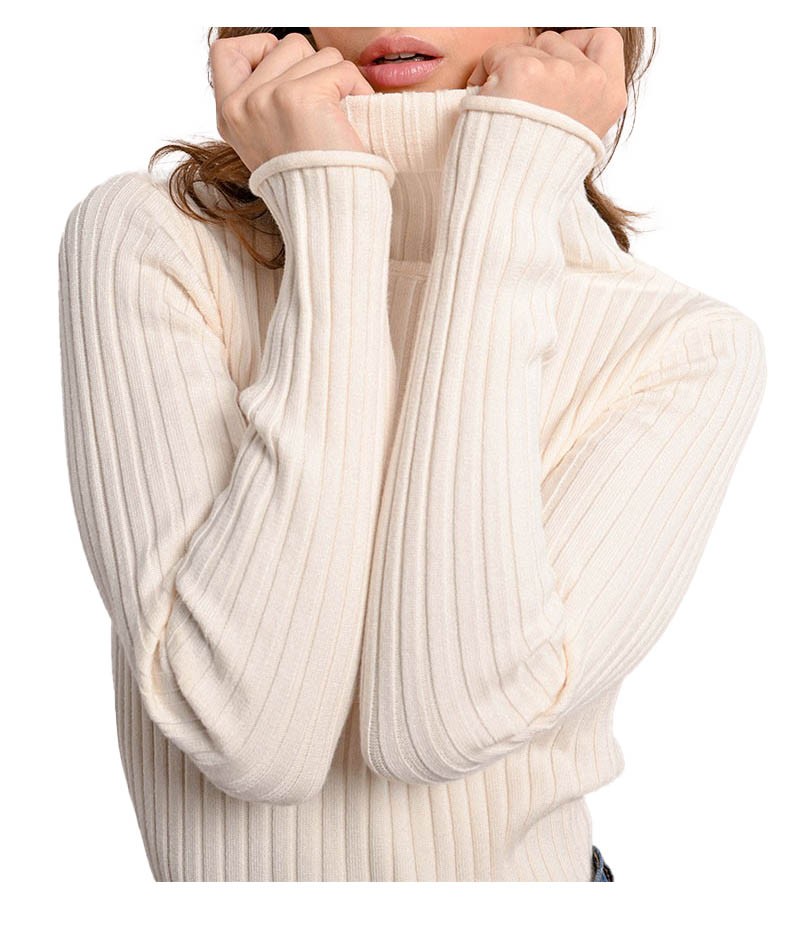 MOLLY BRACKEN maglia donna coste larghe F419CN 53% viscosa