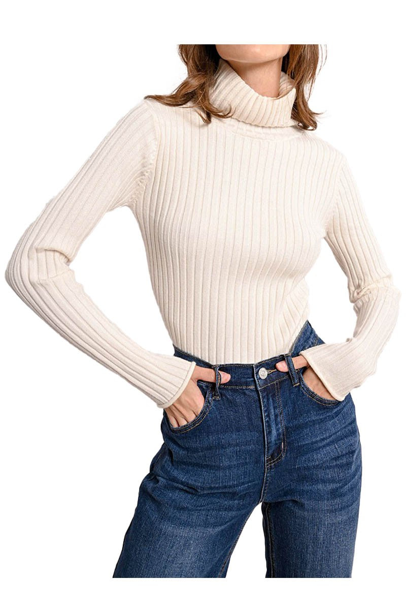 MOLLY BRACKEN maglia donna coste larghe F419CN 53% viscosa