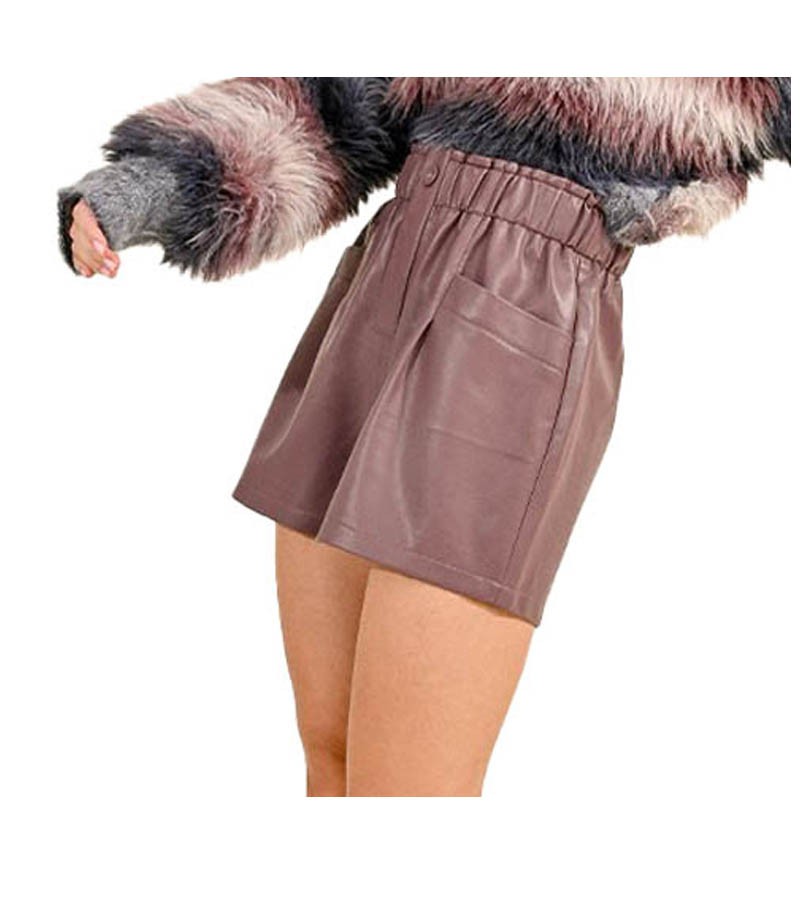 MOLLY BRACKEN short donna ecopelle TF103CN