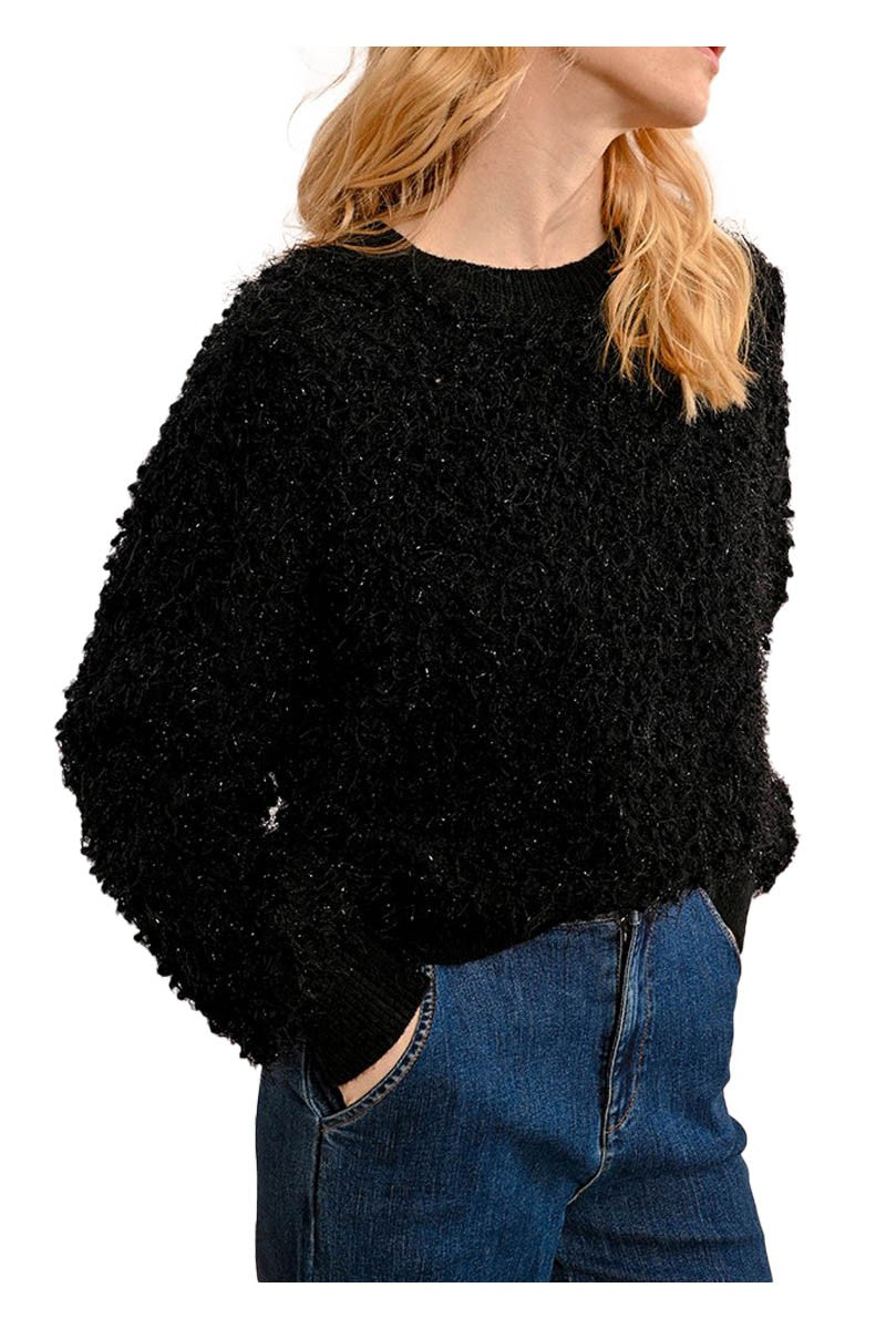 MOLLY BRACKEN maglia donna girocollo testurizzata LA1604CH