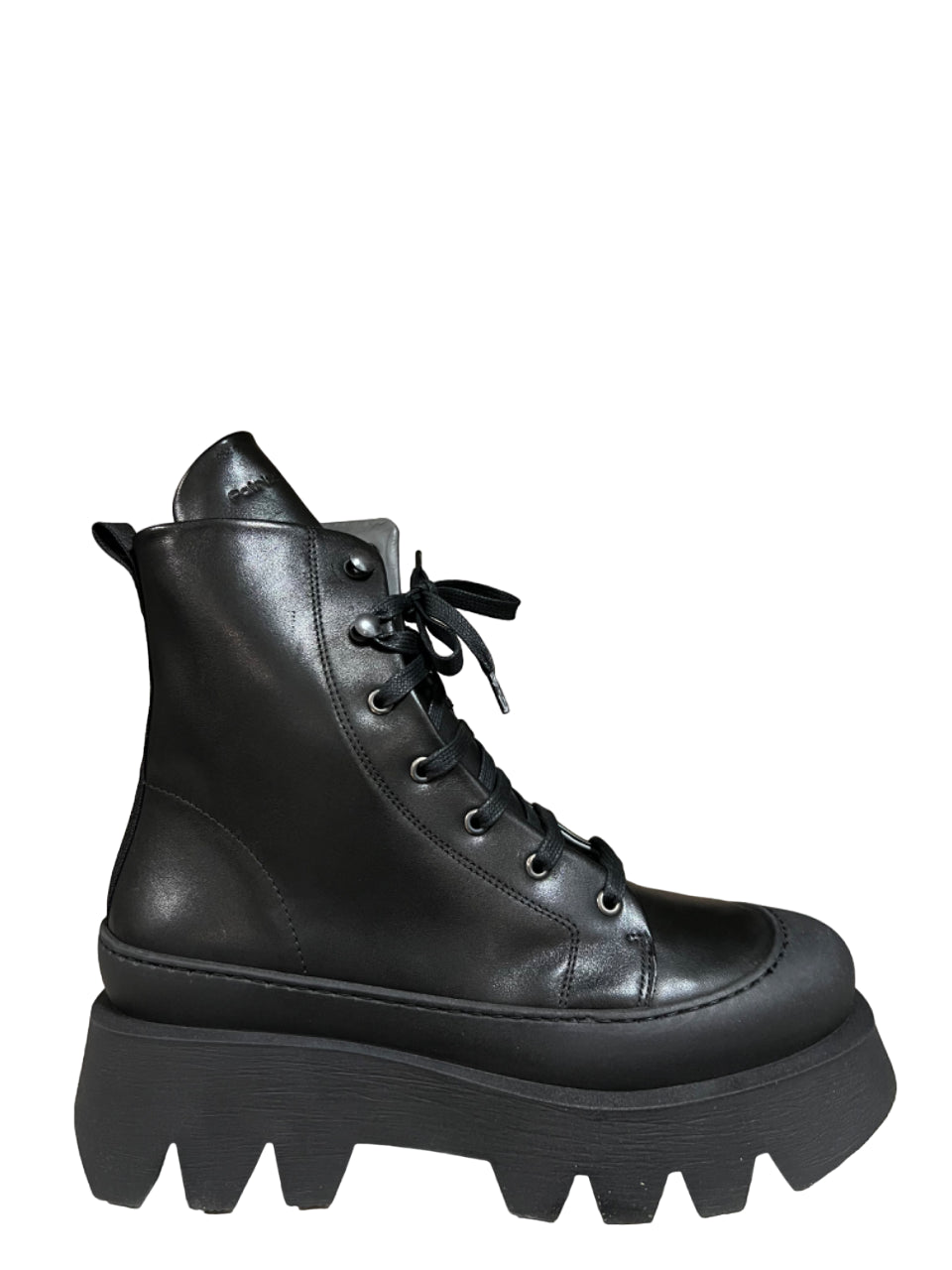 PATRIZIA BONFANTI stivale donna basso nero ANNE NIAGARA 100% pelle MADE IN ITALY