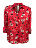 IL THE DELLE 5 camicia rossa Olivia OLIVIA RED MADE IN ITALY