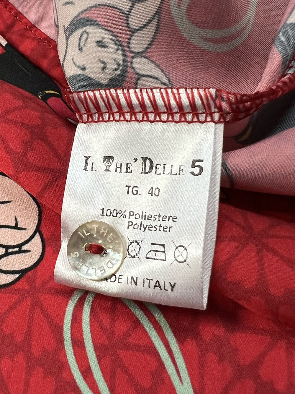 IL THE DELLE 5 camicia rossa Olivia OLIVIA RED MADE IN ITALY