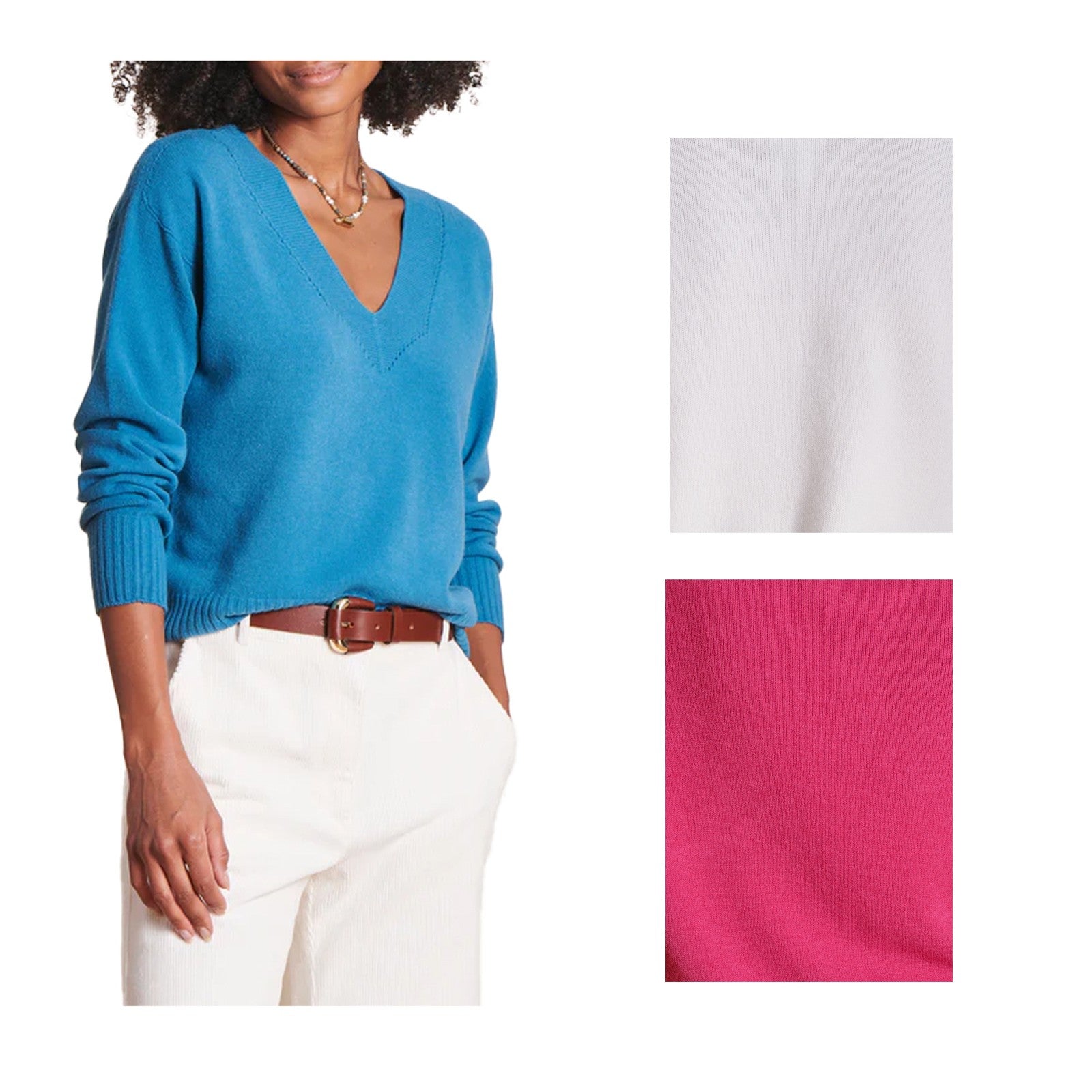 LA FEE MARABOUTEE maglia donna ZOLARA 50% viscosa 30% poliammide 20% lana MADE IN ITALY