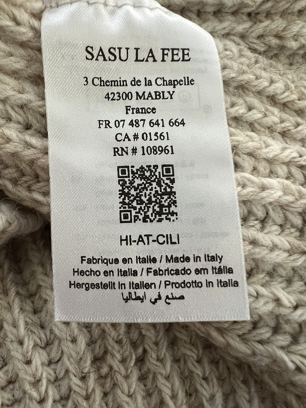 HUMILITY 1949 scaldacollo bavaglino coste inglesi CILI MADE IN ITALY