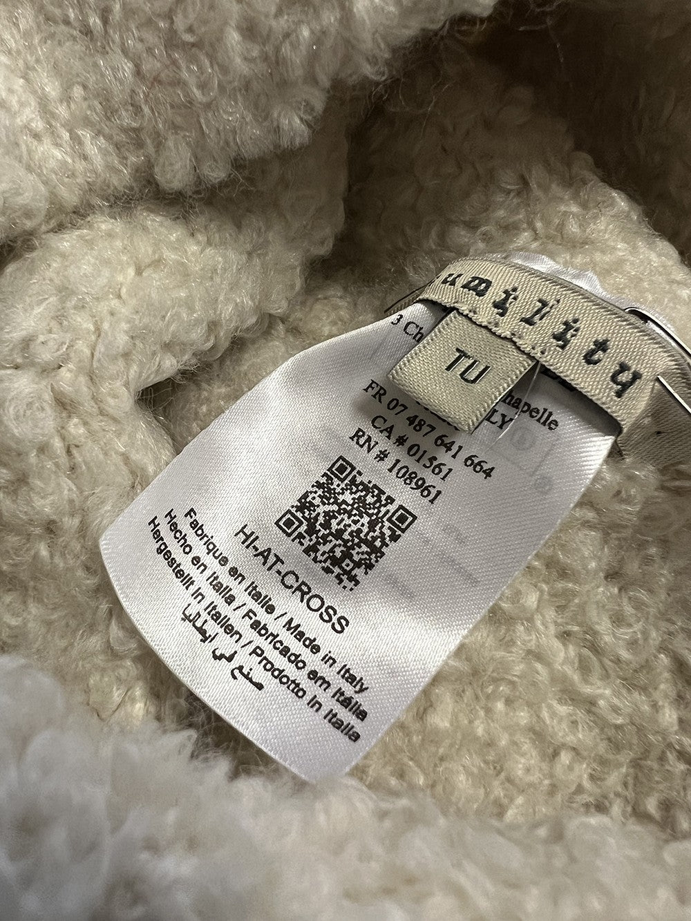 HUMILITY 1949 cappello donna lana pesante CROSS MADE IN ITALY