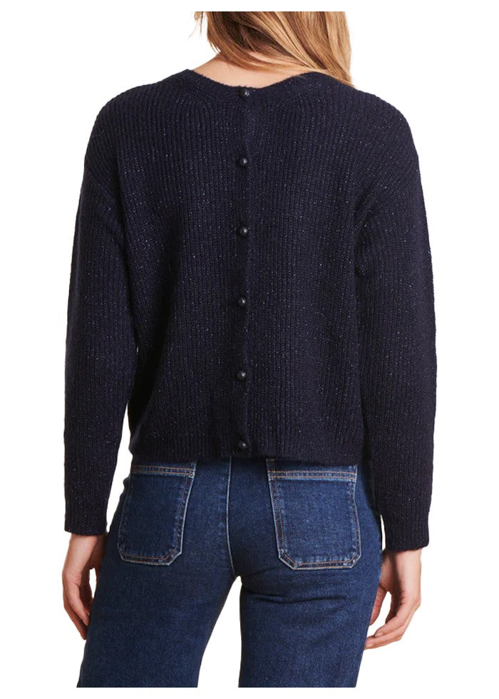 LA FEE MARABOUTEE cardigan con lurex ZELIMA MADE IN ITALY