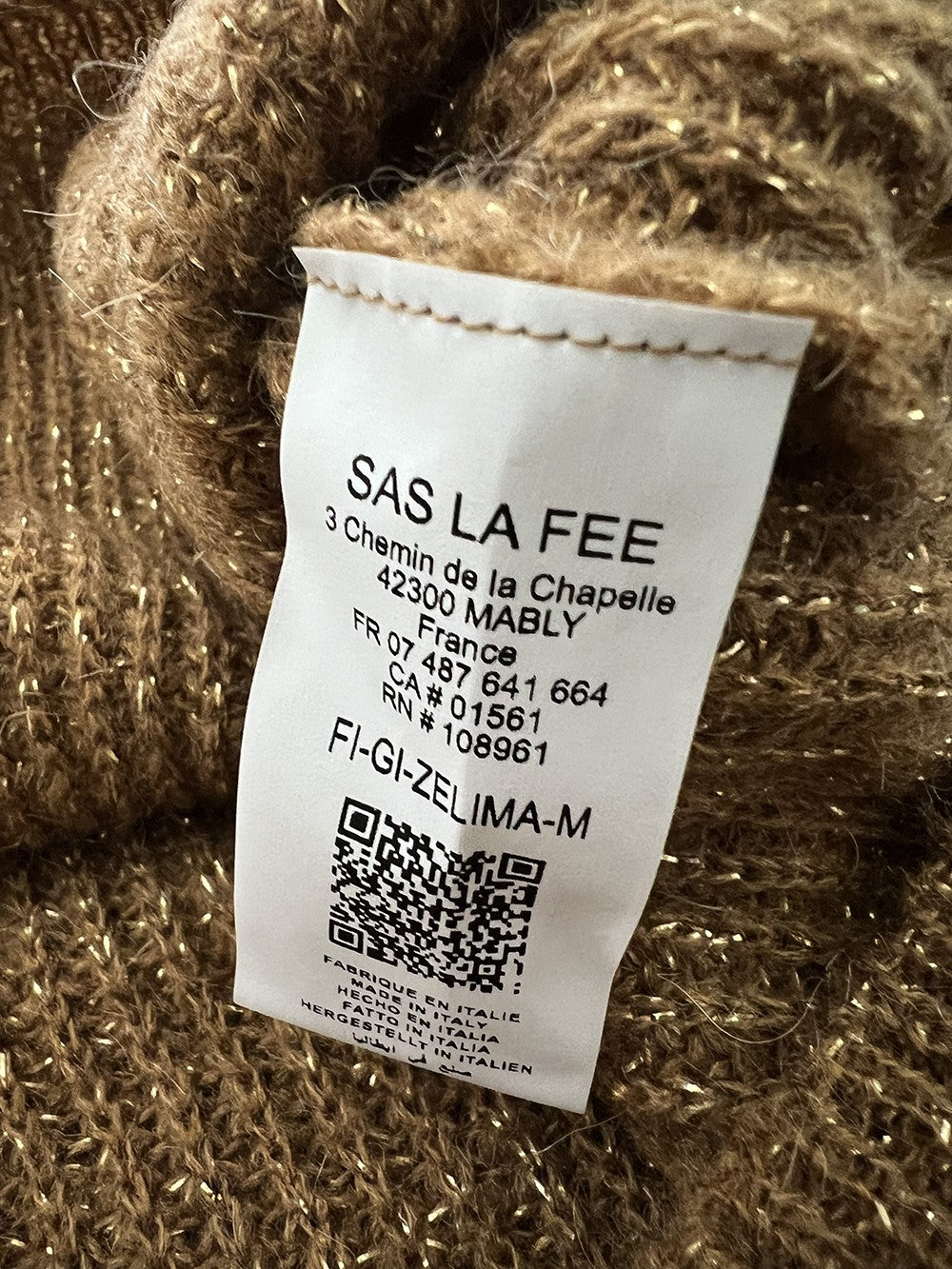 LA FEE MARABOUTEE cardigan con lurex ZELIMA MADE IN ITALY