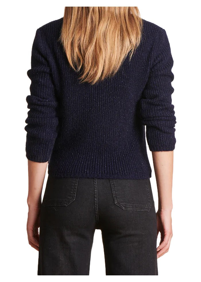 LA FEE MARABOUTEE maglia donna con lurex CANNES MADE IN ITALY