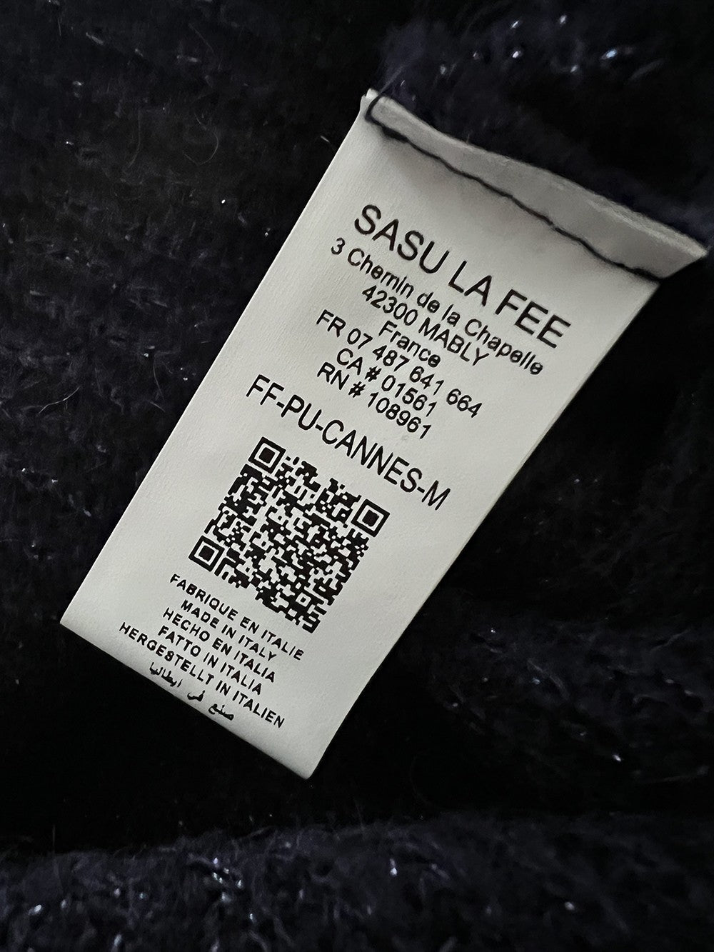 LA FEE MARABOUTEE maglia donna con lurex CANNES MADE IN ITALY