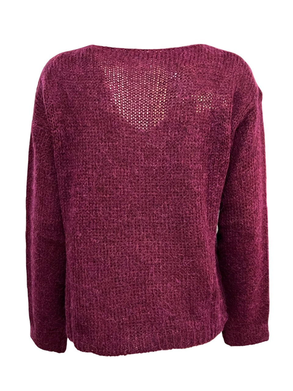 LA FEE MARABOUTEE maglia donna burgundy ZIMRA MADE IN ITALY