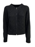 HUMILITY 1949 cardigan donna nera CRIS MADE IN ITALY