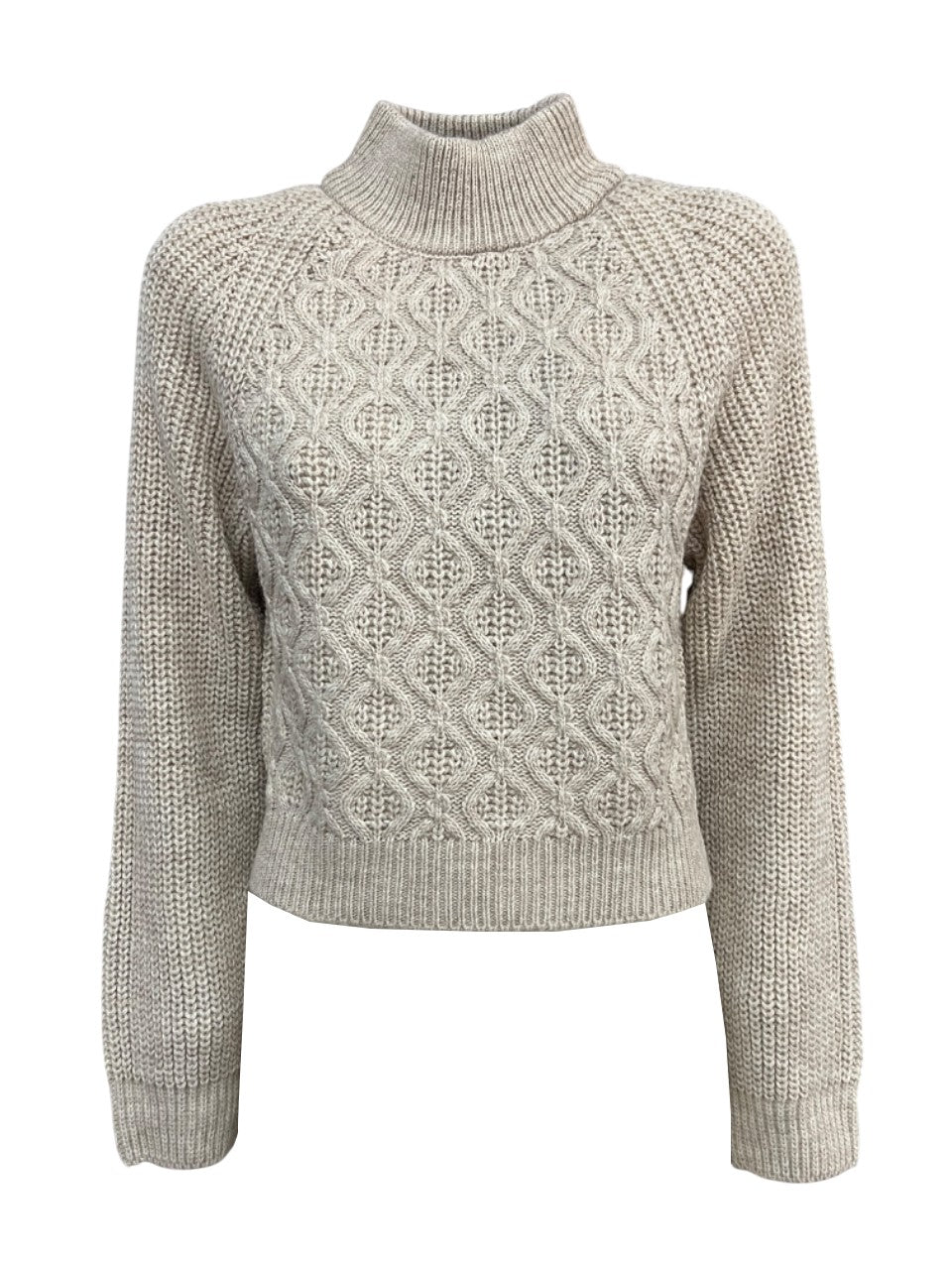 HUMILITY 1949 maglia donna crop ecru misto lana CHELTER MADE IN ITALY