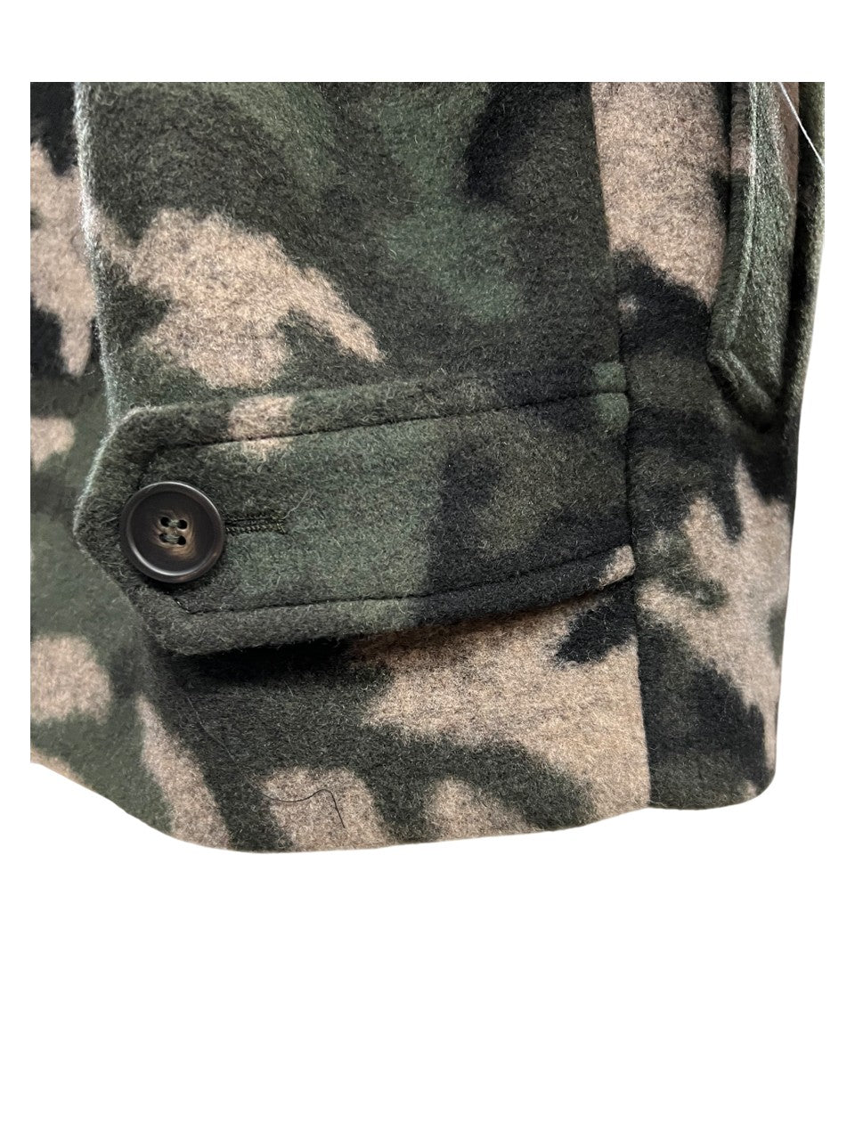 GUTTHA MILANO giaccone donna doppiopetto CAMO verde/nero/fango GUT24056 MADE IN ITALY