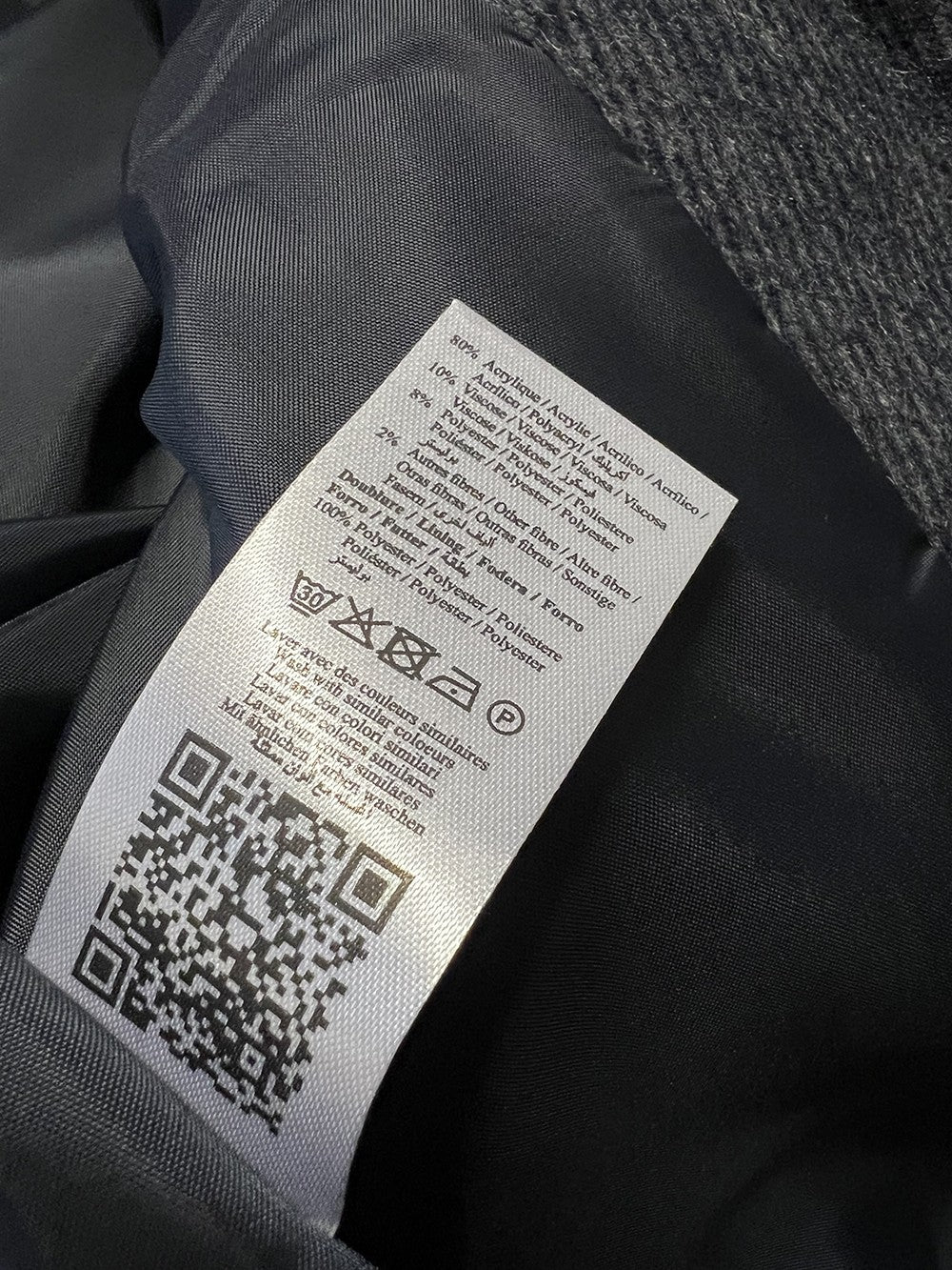 HUMILITY giubbino donna tessuto diagonale antracite/blu CAPILI