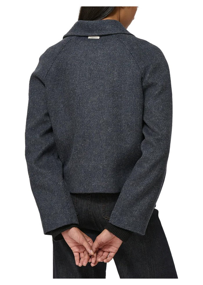 HUMILITY giubbino donna tessuto diagonale antracite/blu CAPILI