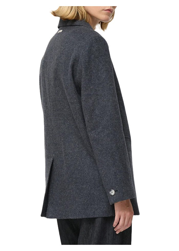 HUMILITY giacca donna over CAMAL lunghezza cm 75