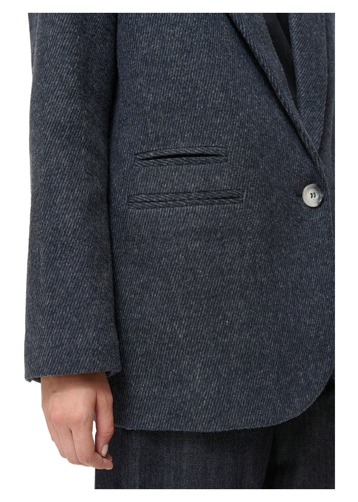 HUMILITY giacca donna over CAMAL lunghezza cm 75