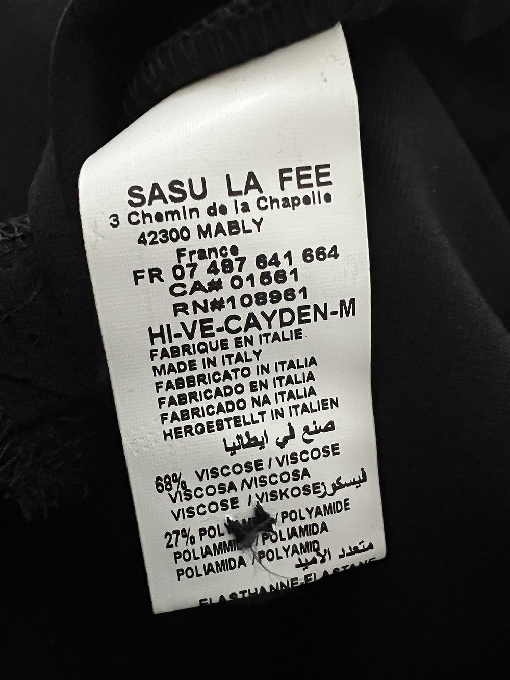 HUMILITY giacca donna punto milano nera over CAYDEN-M MADE IN ITALY