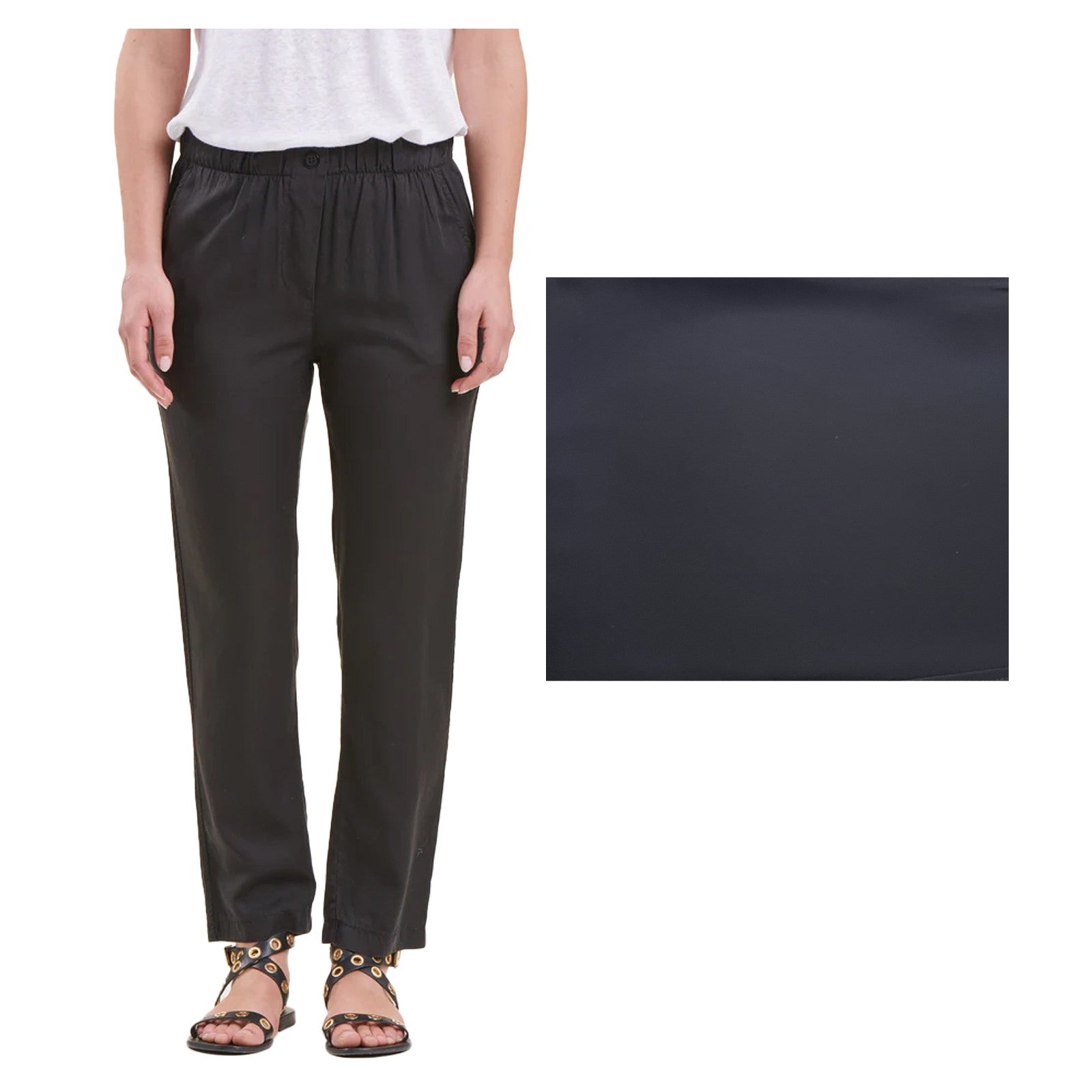 LA FEE MARABOUTEE pantalone donna lyocell DAMILA-P MADE IN ITALY