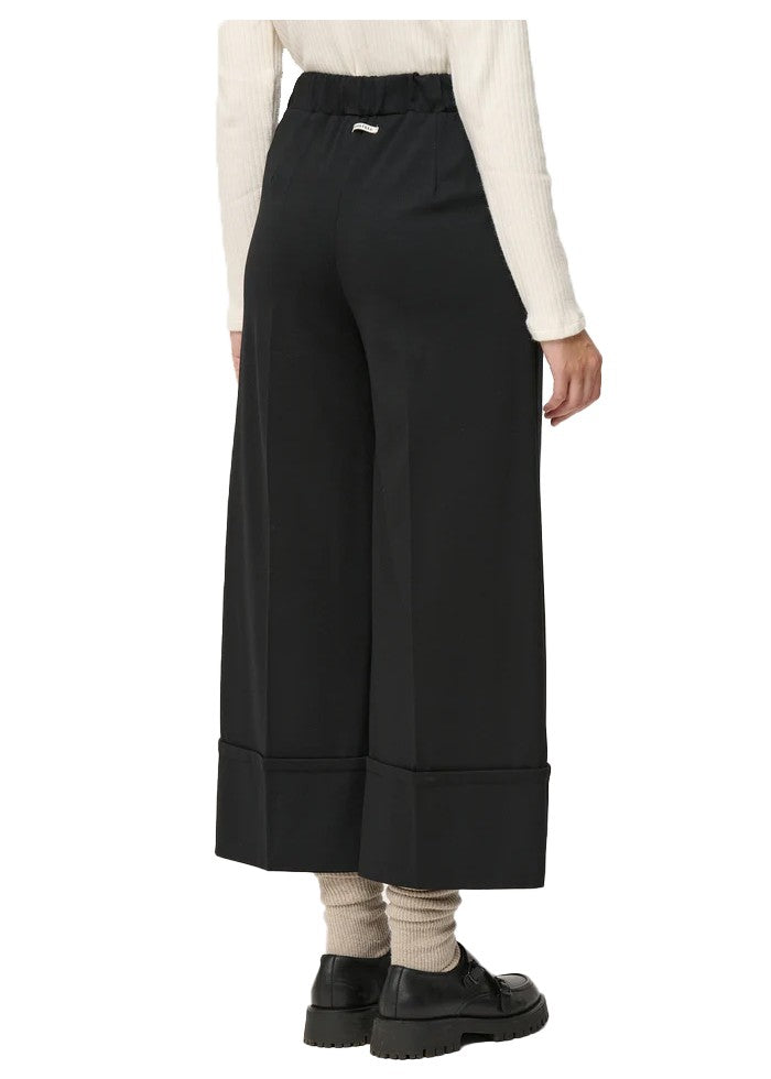 HUMILITY pantalone donna punto milano cropped SOPHIO MADE IN ITALY