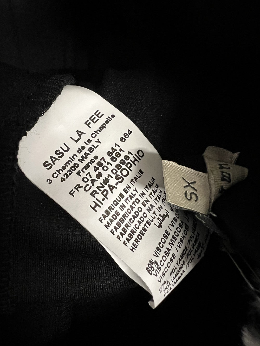 HUMILITY pantalone donna punto milano cropped SOPHIO MADE IN ITALY