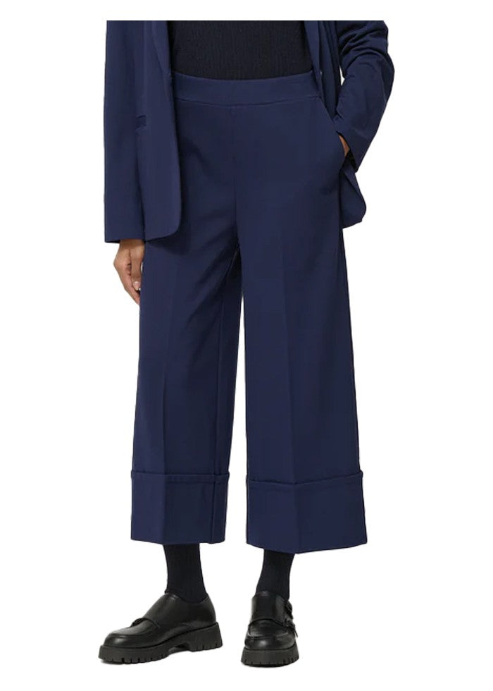 HUMILITY pantalone donna punto milano cropped SOPHIO MADE IN ITALY