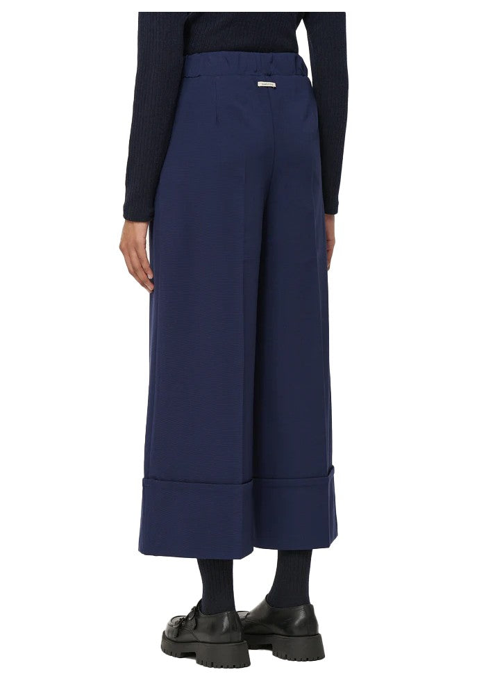 HUMILITY pantalone donna punto milano cropped SOPHIO MADE IN ITALY