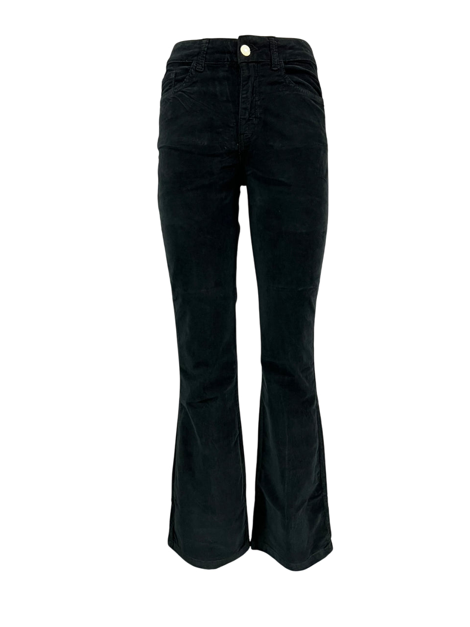J-CUBE jeans donna a zampa velluto liscio push-up FIONA MADE IN ITALY