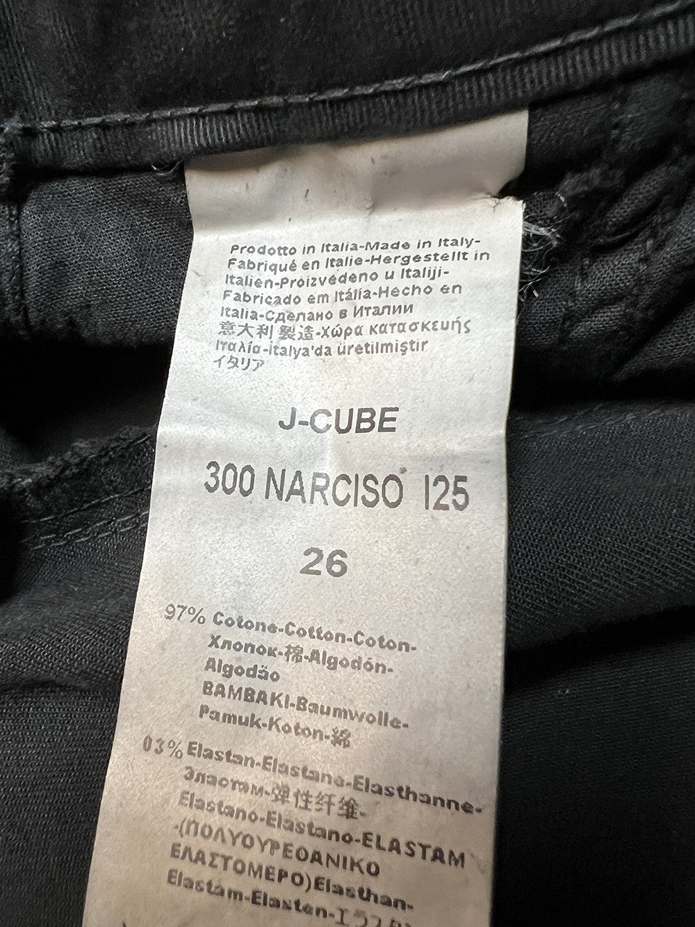 J-CUBE pantalone donna cotone pesante nero palazzo NARCISO GABARDINA MADE IN ITALY