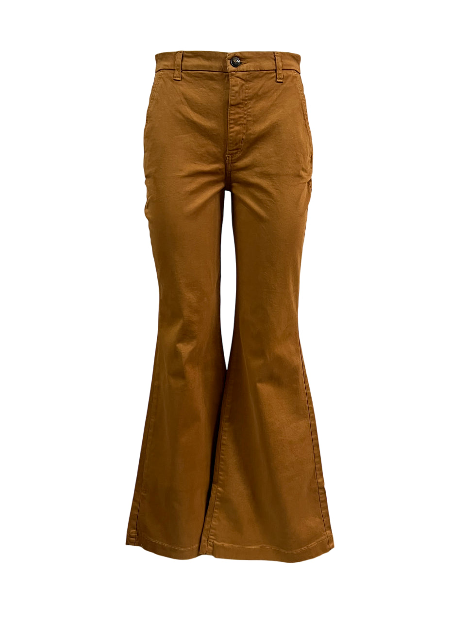 J-CUBE pantalone donna cotone invernale flare NICOLE GABARDINA MADE IN ITALY