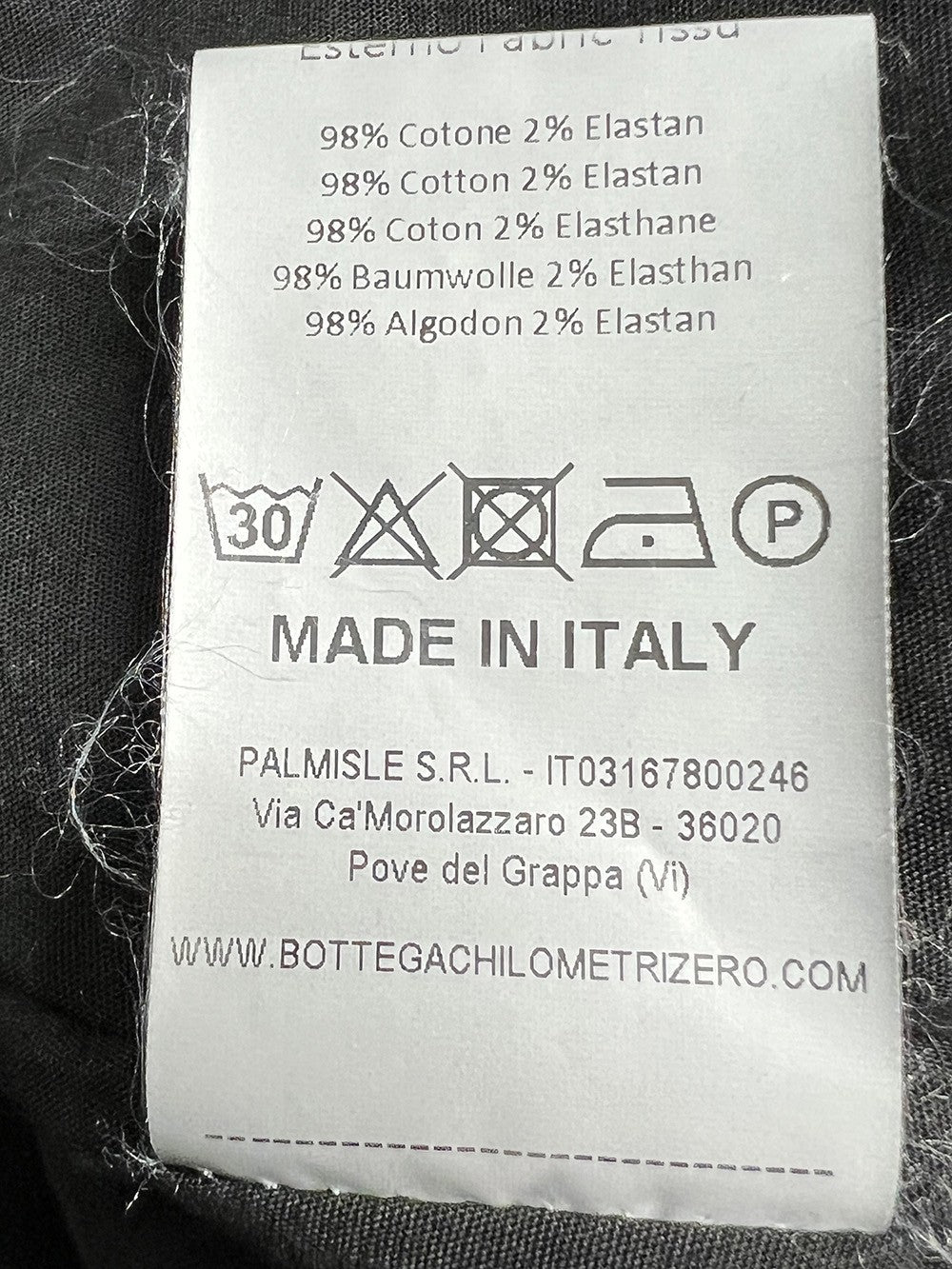 4.10 by BottegaChilometriZero giacca donna fustagno nero DD24890  MADE IN ITALY