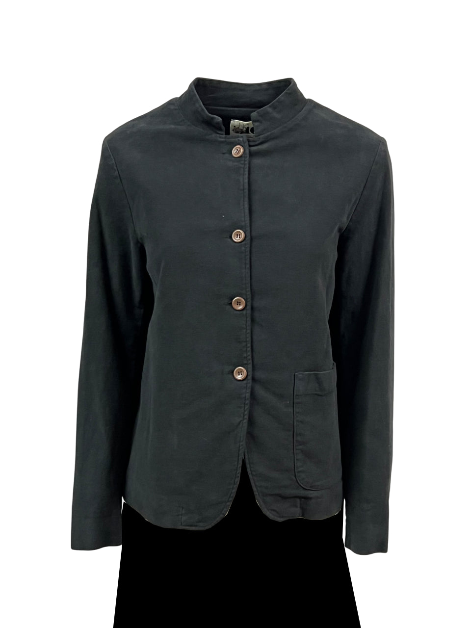 4.10 by BottegaChilometriZero giacca donna fustagno nero DD24890  MADE IN ITALY