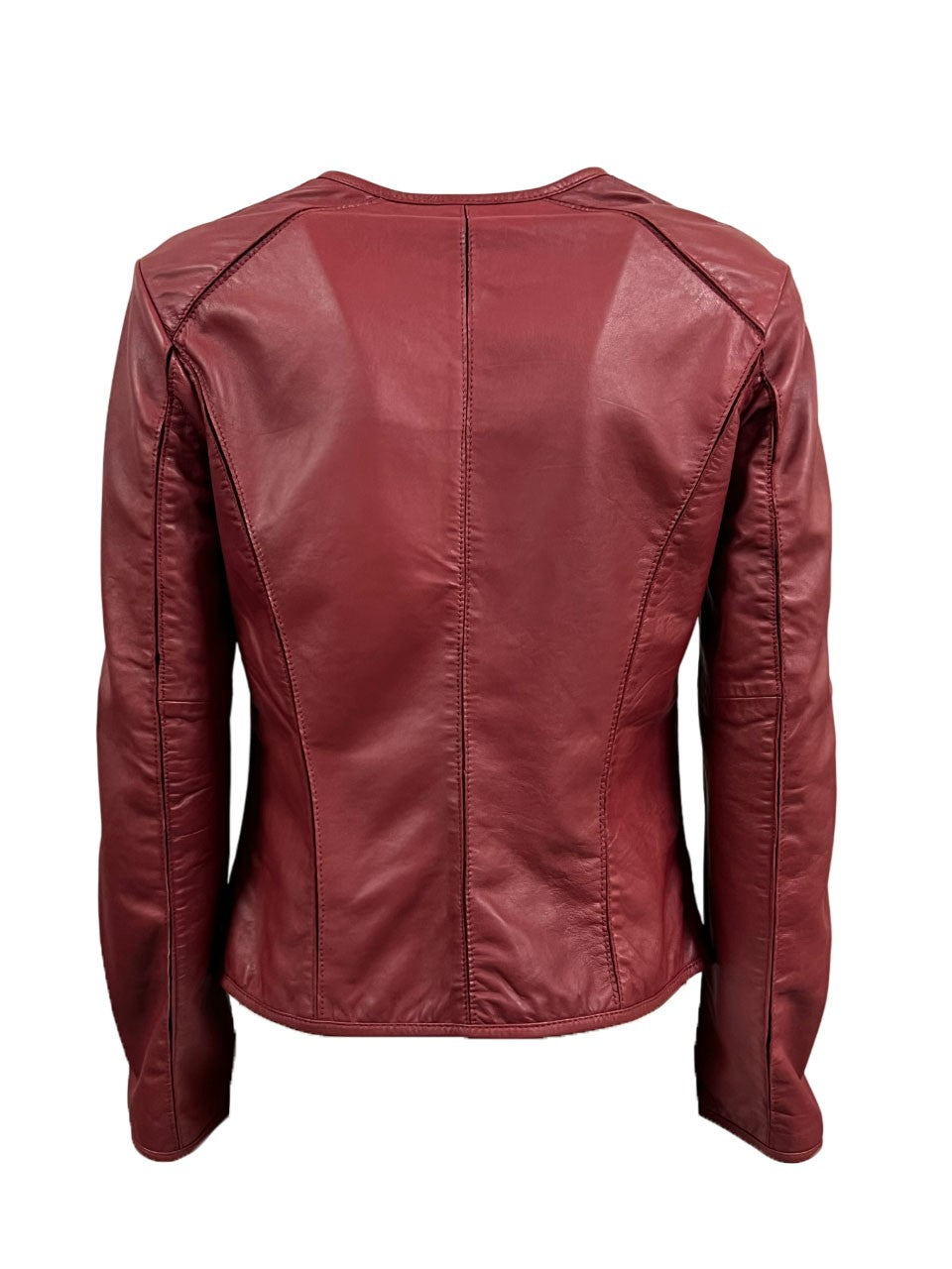 TALENTI giacca donna girocollo in pelle lavata P420 100% pelle