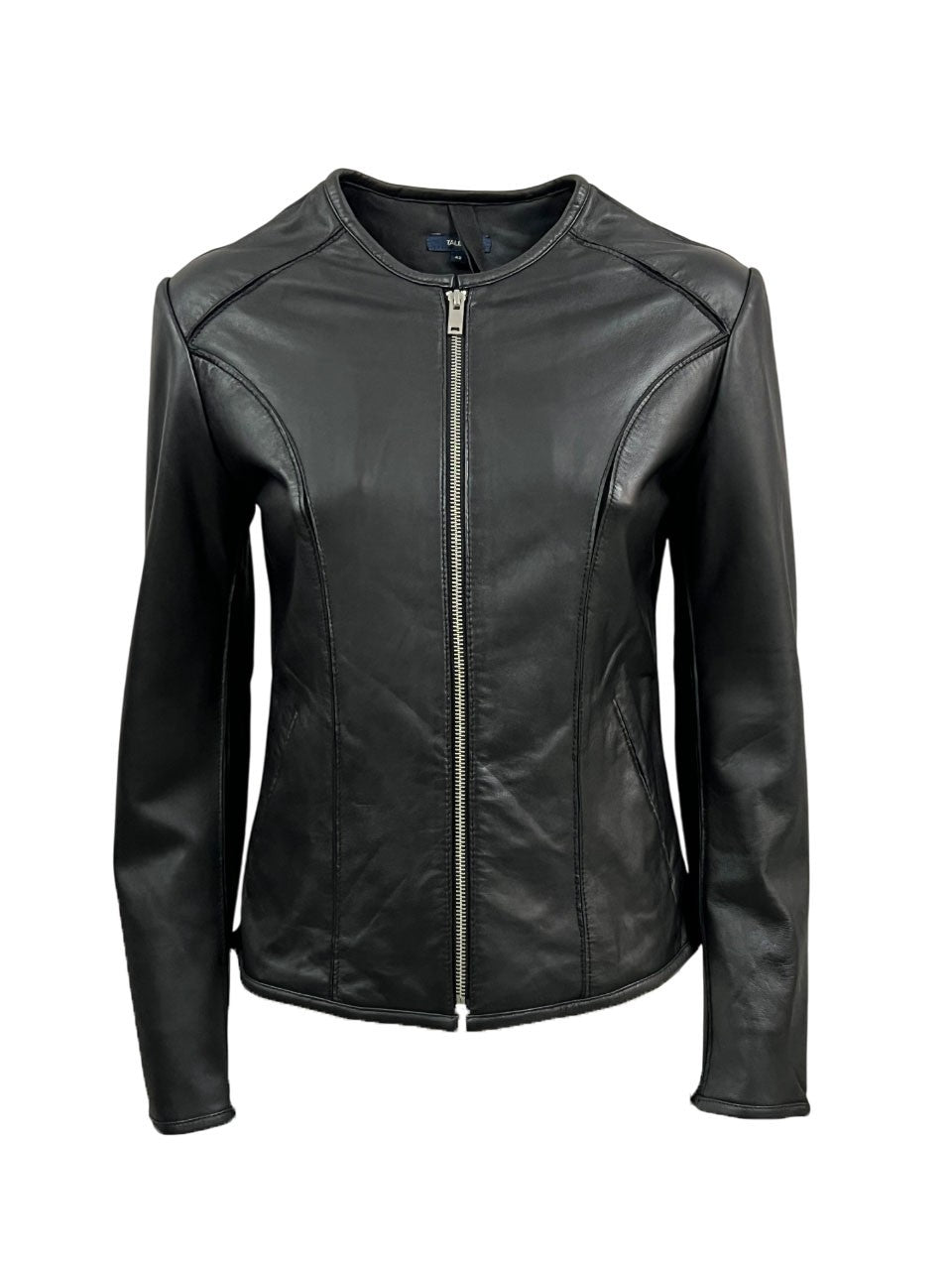 TALENTI giacca donna girocollo in pelle lavata P420 100% pelle