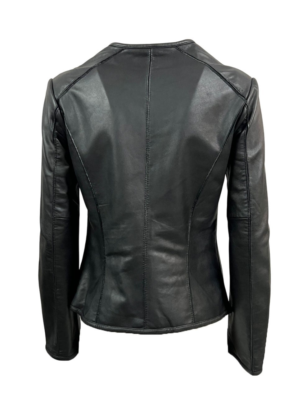 TALENTI giacca donna girocollo in pelle lavata P420 100% pelle