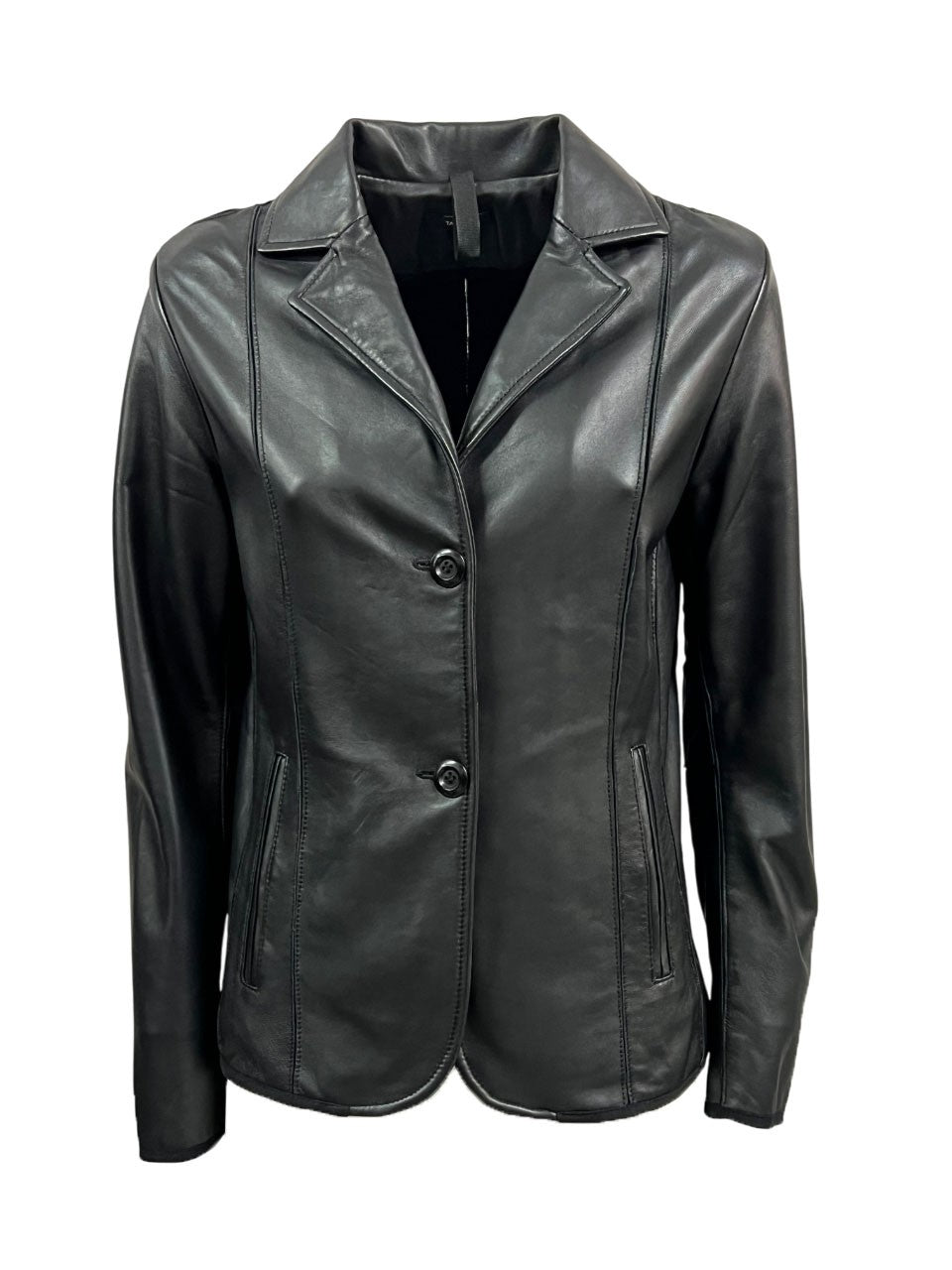 TALENTI giacca donna pelle lavata 2 bottoni P421 100% pelle