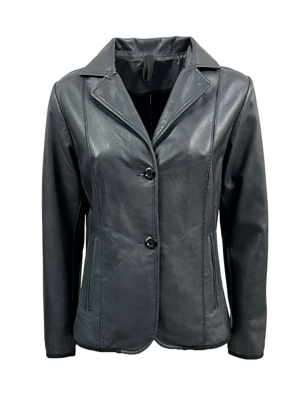 TALENTI giacca donna pelle lavata 2 bottoni P421 100% pelle